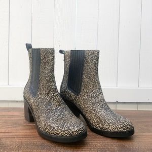 Camden Exotic Genuine Calf Hair Block Spotted Heel